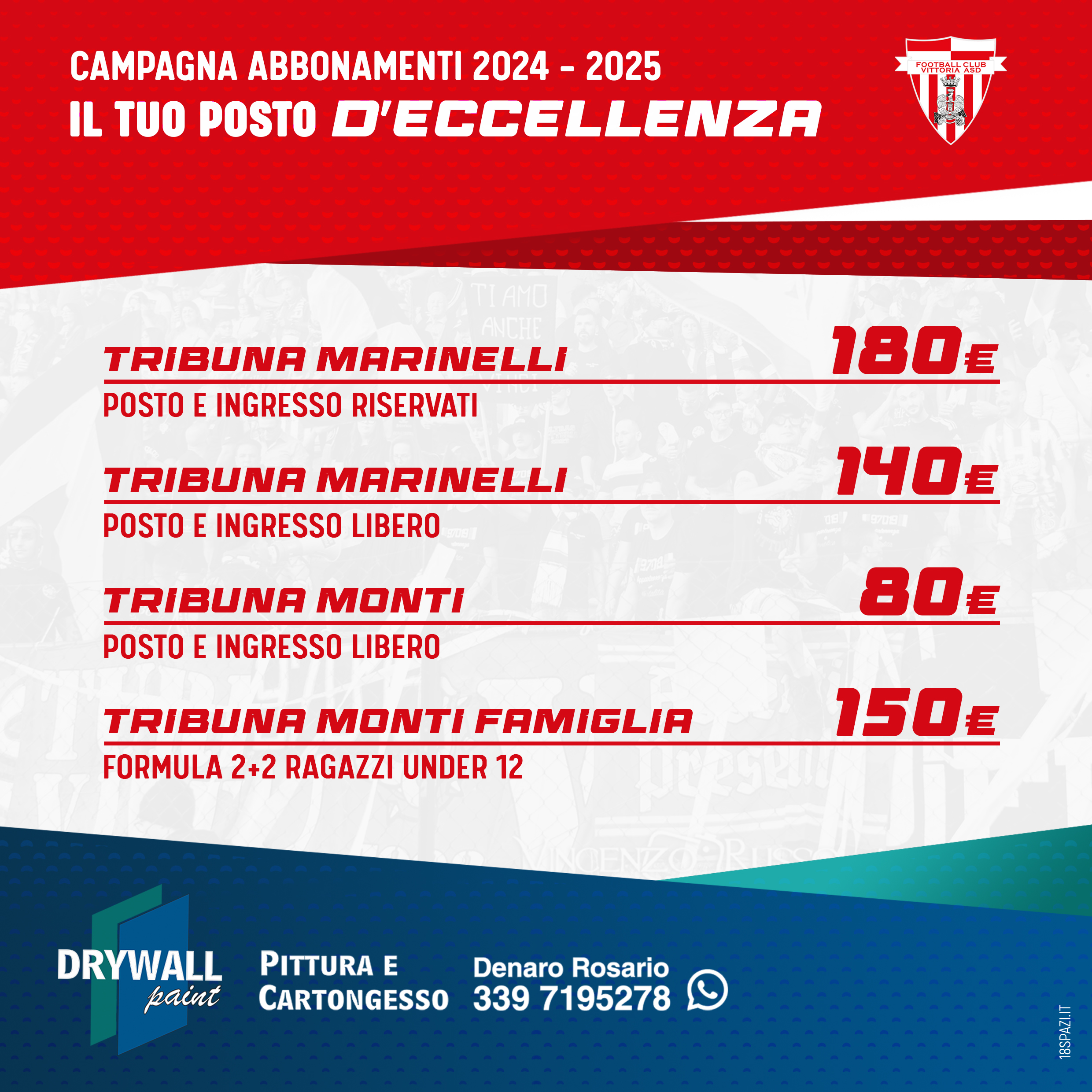 Campagna abbonamenti il tuo posto d’ECCELLENZA stagione 2024/25